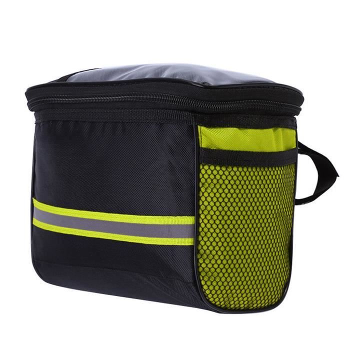 Sacoche De Guidon ANZOME – Étanche, Bandoulière Amovible, Tissu Jacquard 600D – Pour Vélos Hollandais, Ville Et EBike – 25x18x6 Cm