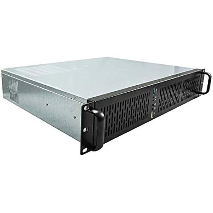 Rack boîtier 2129 19 2U – Argenté/Noir - 1 x USB 3.0 1 x USB 2.0
