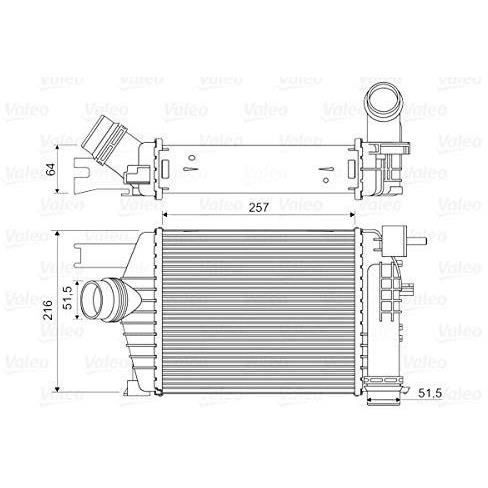Intercooler échangeur Dacia duster - VALEO - 818343