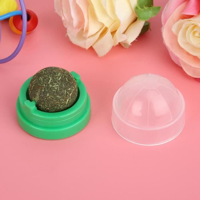 Meilleurs prix pour VINGVO Cataire Jouet de boule d'herbe à chat naturel pour animaux de compagnie vert alimentation saine alimentation saine nettoyage