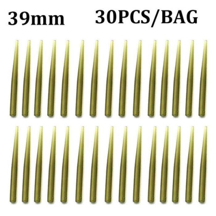 100 Pcs - Petit Tube En Plastique - Accessoires De Pêche À La Carpe, Hameçon Aligneurs De Ligne