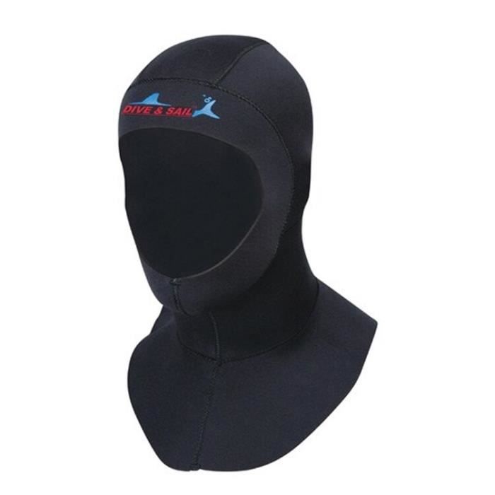 Caguelle De Plongée En Néoprène 3mm - Bonnet De Bain Chaud Pour Surf, Plongée, Sports Nautiques (Taille XL)