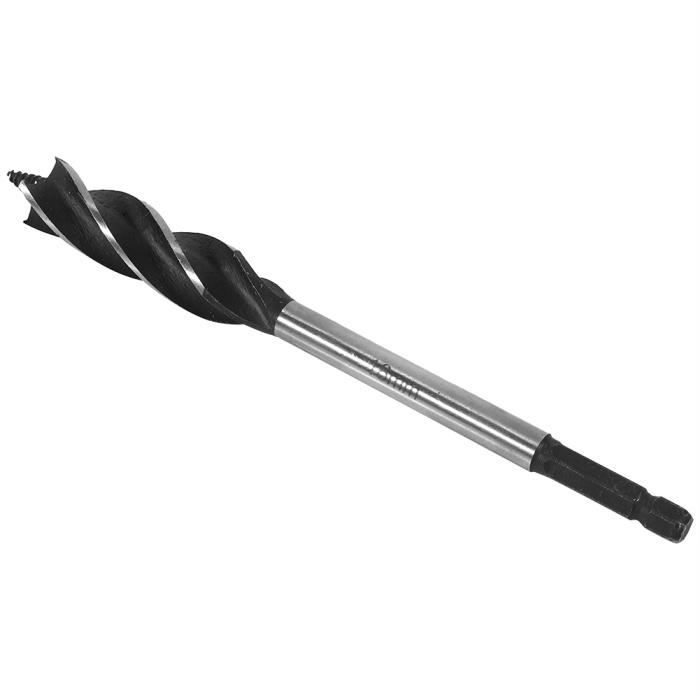 Foret Tarière Professionnel 250mm - Pour Sols Légers à Moyens, Double Arbre, Longueur 800mm - Perceuse Universelle