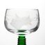 6 Verres à Vin d'Alsace pied torsadé motif GRAPPE 