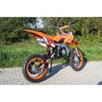 Moto Cross Dirtbike Enduro pour jeunes 125cc 17/14 Pouces Orange-1