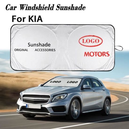 160x86 for KIA -Housse de protection UV pour pare brise de voiture,logo  pour KIA,Film pour vitres avant et arrière,pare soleil,a - Cdiscount Auto