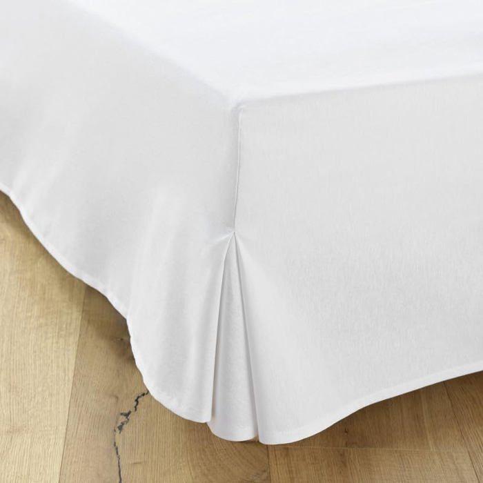 Jupe De Lit Vintage Charter Club Blanche, Taille Double, Volants Et Matelassée