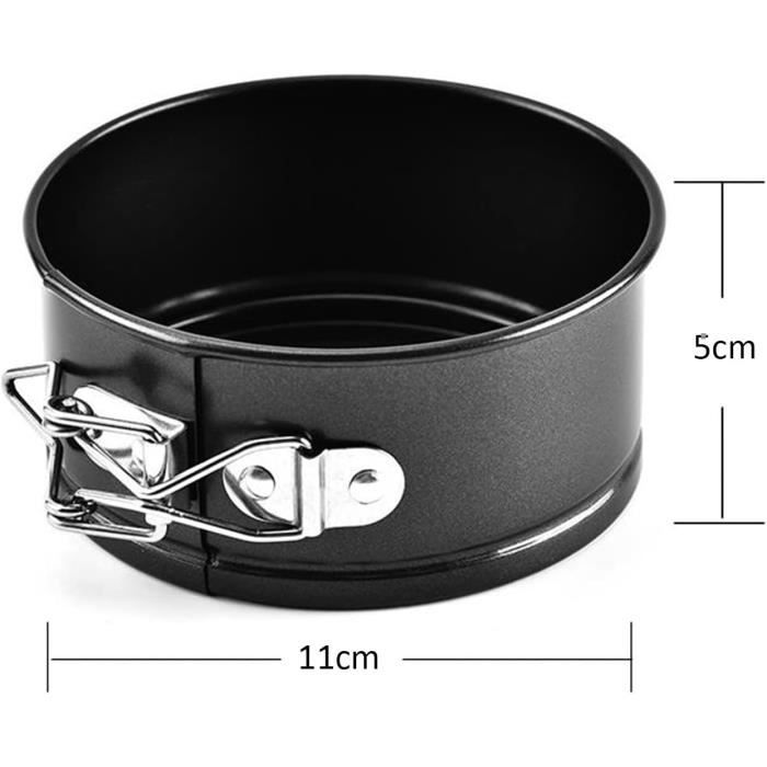 Moule à Manqué Kamberg Ø24x6.5cm - Acier Carbone Antiadhésif Sans PFAS - Charnière Pour Démoulage Facile