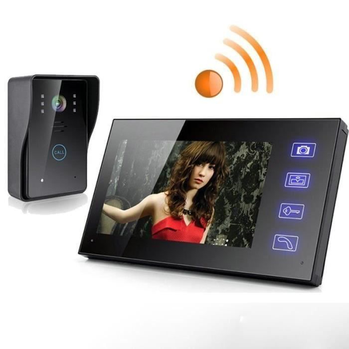 Visiophone Sans Fil – Sonnette Vidéo Intelligente WiFi Rechargeable (intérieur/extérieur) – Sans Marque