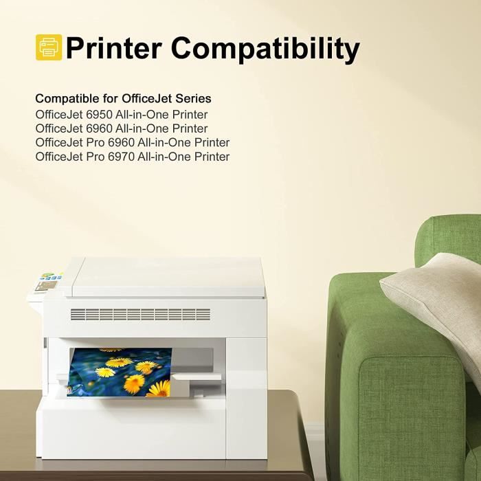 Imprimantes HP Officejet 6900 - Remplacement des cartouches d