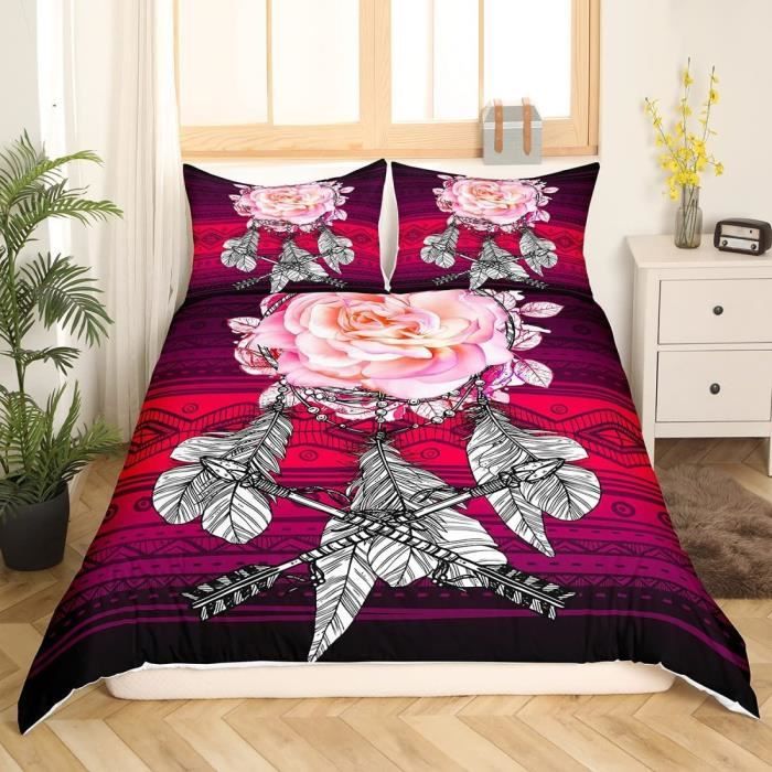Whale Flotilla Couette 200x200 Cm 300 GSM Double Face Noir/Gris Clair – Microfibre Douce 4 Saisons, Respirante Et Moelleuse