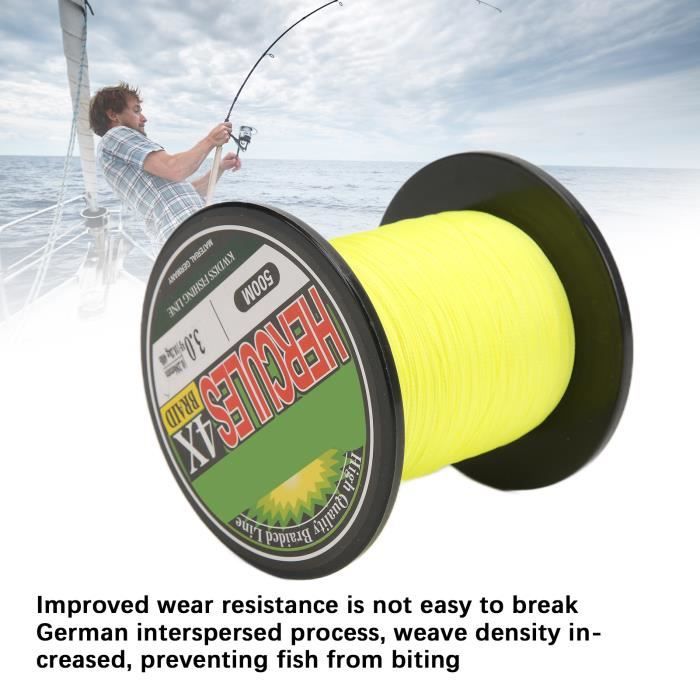GEVICONT Ligne De Pêche Tressée 8 Brins 2000m Ultra Résistante - 4,5 Kg à 90,7 Kg - Parfaite Pour Carpe, Brochet Et Tous Types De Pêche
