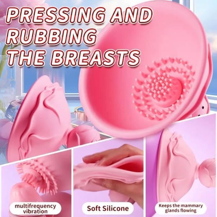 vibromasseur rabbit avec ventouse violet Aspirateur Clitoris et Seins main image 1