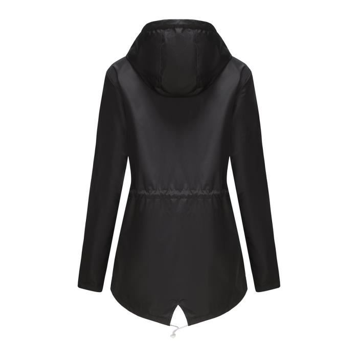 Trench-coat Femme Grande Taille - Polyester Imperméable, Coupe-vent, Longueur Mi-saison - Élégant Et Pratique - 4