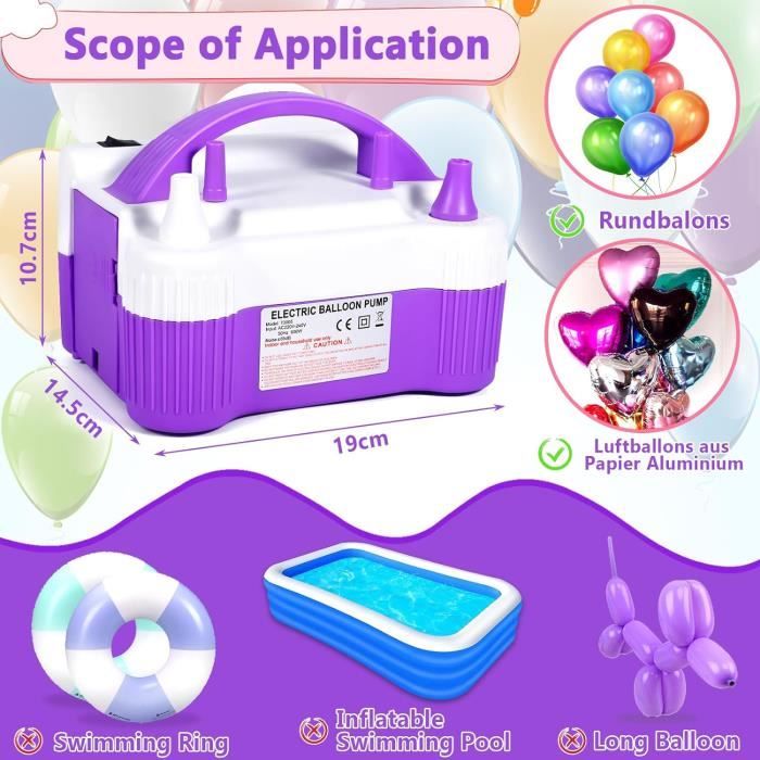 MOYKSRR Pompe à Ballon Électrique, Gonfleur Electrique Ballon, Pompe à ...