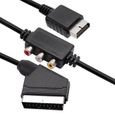 1.8m RGB Scart Cable For Sony Playstation PS1 PS2 PS3 TV AV Lead Replacement Connection Game Cord Wire for PA-2