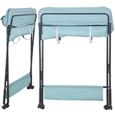 Table à langer pliable pour bébé GMM® - bleu - 63*74cm - 3 hauteurs réglables-2