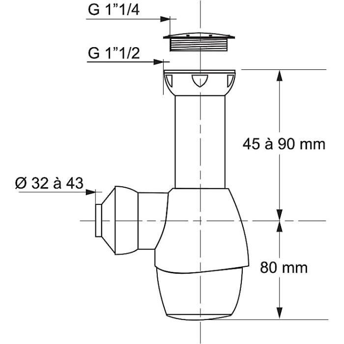Joint pour siphon 46mm - Mastrad - MaSpatule