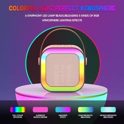 Aischens Micro Karaoké Enfant – 2 Micros Sans Fil Bluetooth Avec Effets Voix & LED