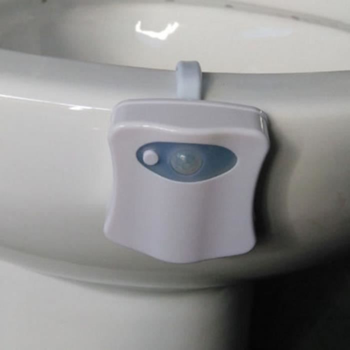 Capteur de mouvement de veilleuse de toilette, lumiere interieure de siege  de toilette LED pour toilette