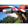 Moto Cross Dirtbike Enduro pour jeunes 125cc 17/14 Pouces Orange-3