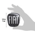 Autocollant Fiat 3D Remplacement Logo Noir pour 500-3