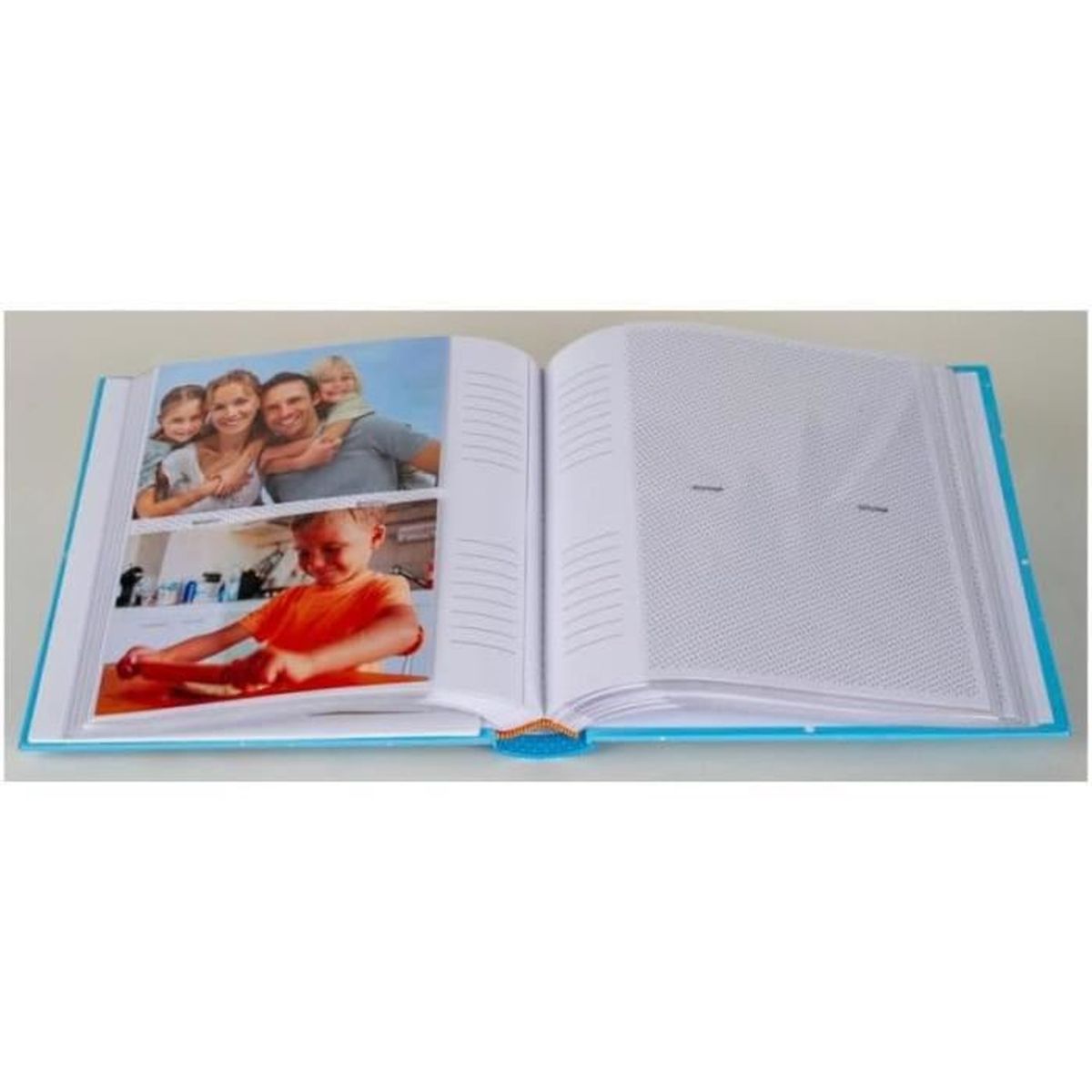 Album photos 200 pochettes 10x15 mémo top qualité livre noir bleu