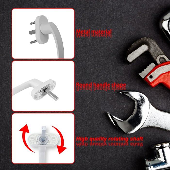 Poignee Pvc 2PCS, Poignée de Fenêtre en Alliage d'Aluminium — free download