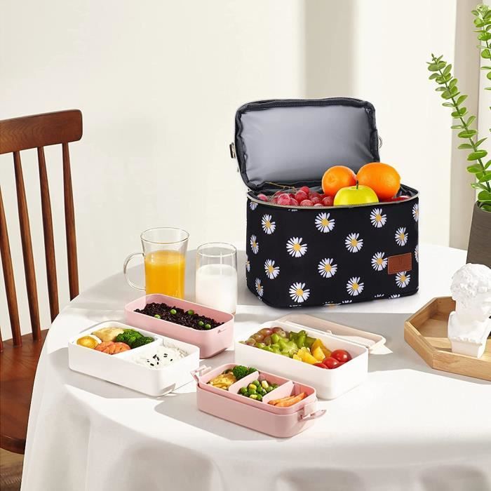 Isotherme Repas Enfant 9L Lunch Bag Sac à Lunch Isolé Sac Repas Lunch Bag Isotherme  Sac De Repas Pour Hommes Sac Lunch Isotherme Repas Lunch Glaciere Souple Isotherme  Sac à Déjeuner, Rose 