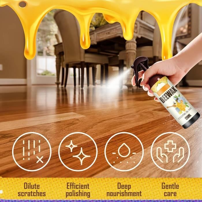 Natural Micro-Molecularized Beeswax Spray, Beeswax Spray Furniture Polish  And Cleaner, Molecularized Beeswax Wood Cleaner Spray - Cdiscount Au  quotidien