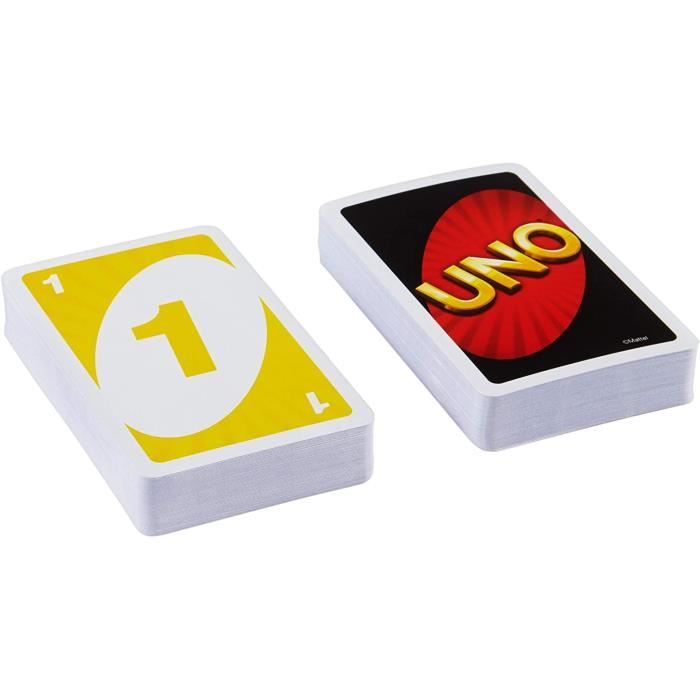 UNO Géant, jeu de société et familial avec 108 cartes géantes, édition  standard - Cdiscount