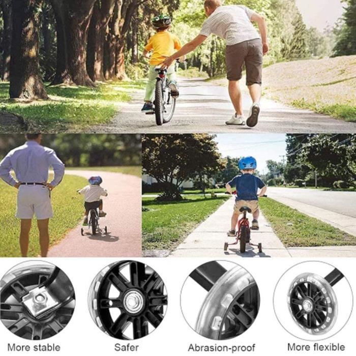 Roues stabilisatrices, roue stabilisatrice de vélo pour enfants,  stabilisateur universel, arrière de vélo pour enfants