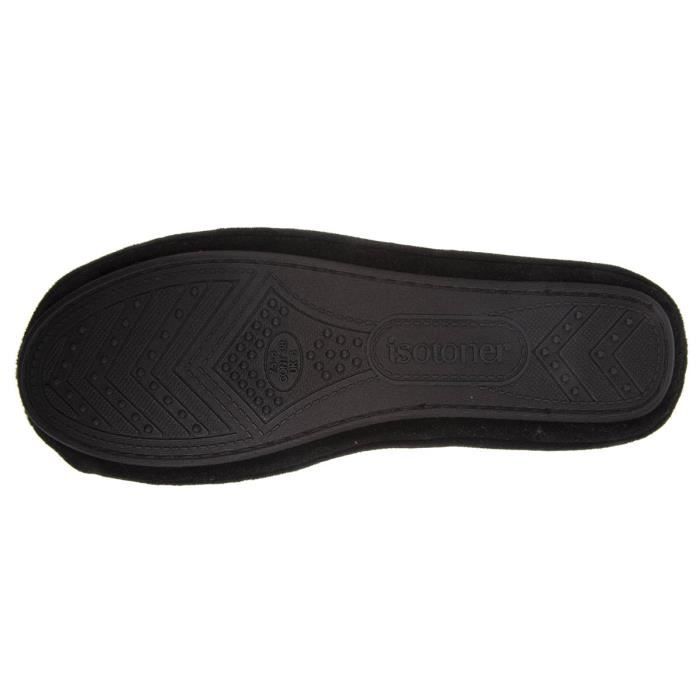 Chaussons Noirs à Mémoire De Forme Isotoner - Taille 35, Neufs Avec étiquettes, Prix Avantageux
