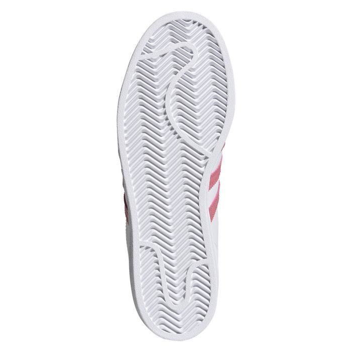 Adidas superstar on sale femme blanc rose