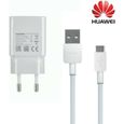 Huawei Original - Chargeur Adaptateur Secteur USB 2A + Cable Cordon 1m en microUSB Pour téléphone P Smart / 2019 / P Smart 2020-0