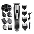 AWY21983-Tondeuse à cheveux électrique 5 en 1 kit de rasoir électrique rechargeable USB tondeuse à barbe multifonctionnelle-0