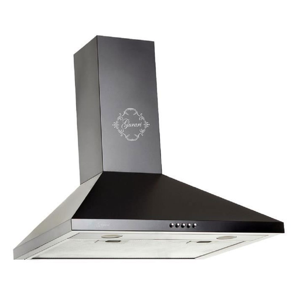 Hotte Aspirante Murale Gurari 90 Cm - Puissance 1000 M³/h, 3 Vitesses, éclairage LED, Acier Inox | Mode Extraction Ou Recyclage
