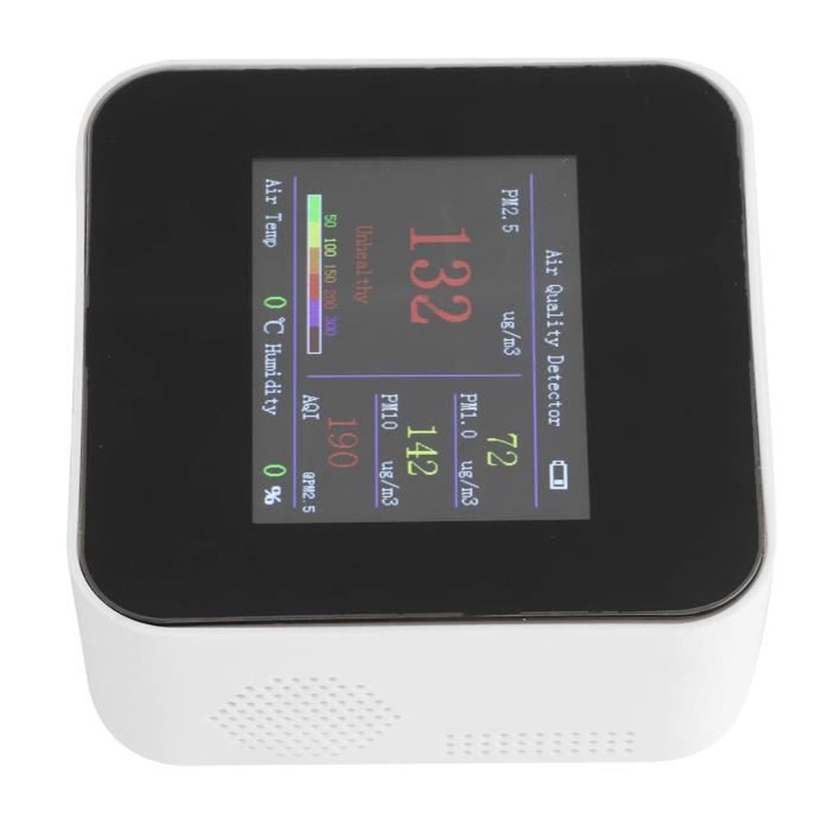 DOITOOL Détecteur Air 3-en-1 - Moniteur CO2, Température Et Humidité - Pour Maison Et Bureau