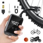 Pompe à Vélo Électrique 150PSI, TTLIFE Compresseur à Air Portatif 5000mAh, Gonfleur Velo Portable, pour Vélo, Moto, Balle