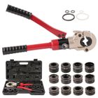 Pince à Sertir Hydraulique Ø15-32mm TEENO, Pince a Sertir avec 12pcs Contour,Outil de sertissage hydraulique per Plomberie