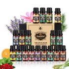 Ensemble d'huiles essentielles HAPPYGOO 18x10ml Parfumées Pures pour Soulagement du Stress, Relaxation et Sommeil