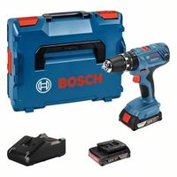 Perceuse-visseuse à percussion Bosch Professional GSB 18V-21 + 2 batteries 2,0Ah + LBOXX 35mm - 06019H1107