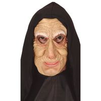Masque de vieille femme avec capuche pour Halloween - FIESTAS GUIRCA, S.L. - TU - Noir