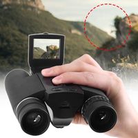 Jumelles d'appareil photo numérique,1,5 pouces LCD 10X25 HD Appareil photo numérique Jumelles zoomables avec télescope avec