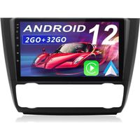 AWESAFE Autoradio Android 12 pour BMW 1 Series E81 E82 E87 E88 (2004-2011)avec [2Go+32Go] 9 Pouces Carplay/Android Auto GPS WiFi