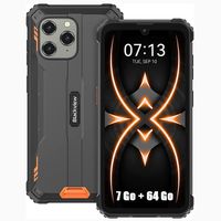 Blackview BV5300 Pro Téléphone Portable Incassable 4G 6.1" 7Go+64Go 13MP+8MP 6580mAh NFC/Face ID/Dual SIM/Charge inversée - Orange
