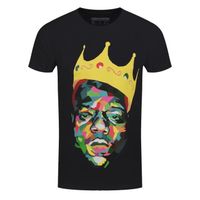 T-shirt Notorious BIG Biggie Crown Homme Noir - Marque Notorious BIG