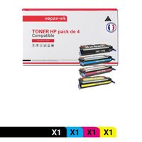 NOPAN-INK - x4 Toners HP Q5950A + Q5951A + Q5953A + Q5952A compatibles HP Color LaserJet 4700 4700DN 4700DTN 4700N 4700PH+