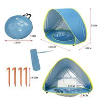 OLYMAGIC Piscine et Tente de Plage Pop-Up Multifonction pour Bébé Avec Tente Anti UV