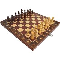 29 * 29 cm Ensemble d'échecs super magnétiques en bois de 29 cm Ensemble de planche à chevauchons de Brown Brown Brown Ensemble